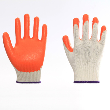 Multicolor Firm Nylon Latex Work Labor Gloves