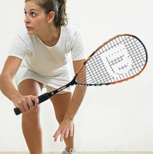 High Tension Squash Racket: Durable Graphite Build for Precision and Power