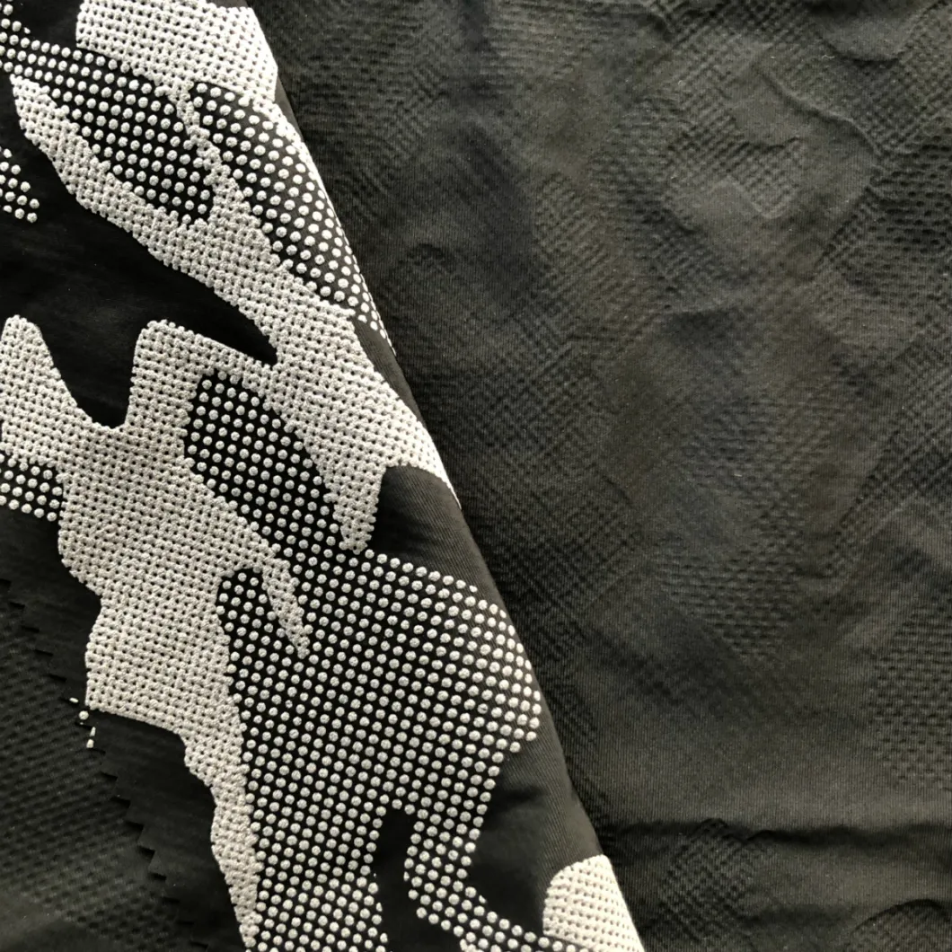 75D Printed Camouflage Polyester Imitation Memory Fabric