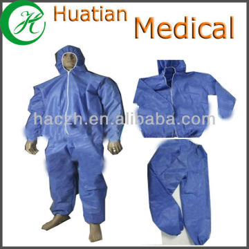 non-woven blue coveralls