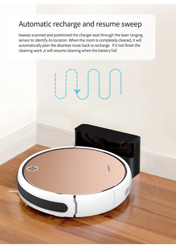 3 in 1 Anti-Drop Anti-Fall Robotic Vacuum Cleaner with Dry & Wet Function