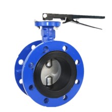 DIN3202 DN400 PN10 Resilient Seated Eccentric Flanged Butterfly Valve