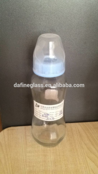 250ml glass milk bottles baby feeding bottles with the milk cap
