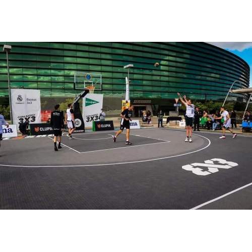 FIBA 3x3 Mahkamah Rasmi Ses Elite Interlocking Jubin Diluluskan oleh FIBA ​​&amp; FIBA ​​3x3