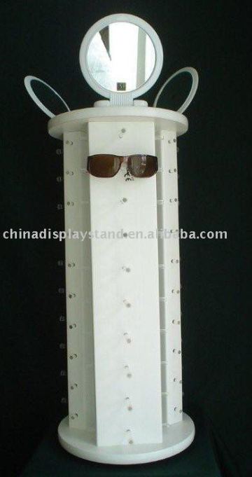 plexiglass rotating eyewear display stand