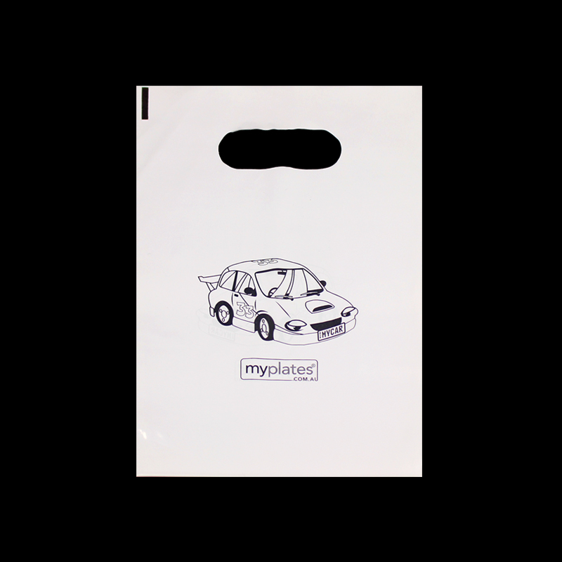 Promotion Punch handle Shopping Merchandise Die Cut Bag