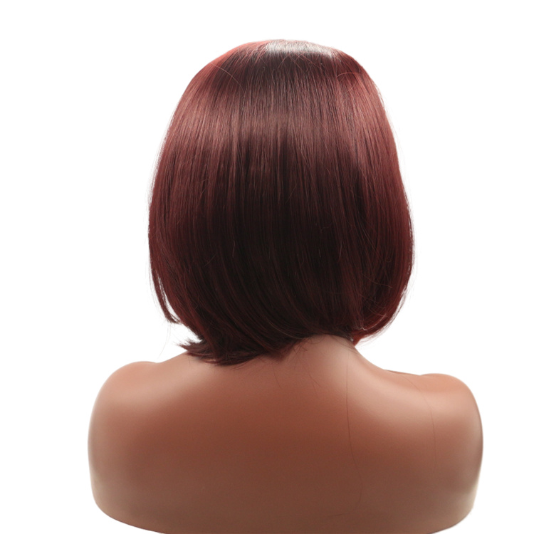 Wholseale Short Frontal Bob HD Wigs for Black Women Front Lace Hair Wigs Synthetic
