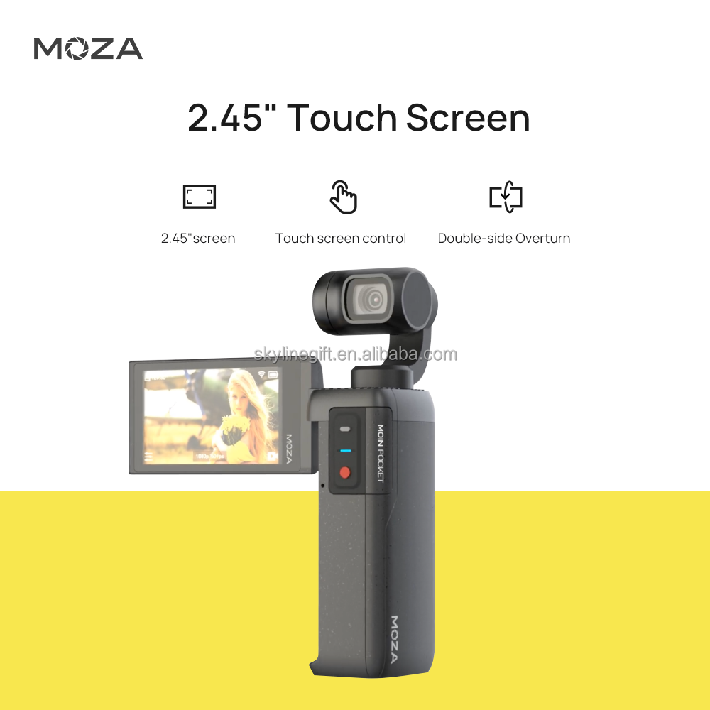 Moza Moin camera pocket Gimbal sports mini handheld high-definition 4K anti-shake vlog portable outdoor stabilizer action camera