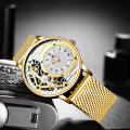 BELONING Herenhorloge RD62003M Hoge kwaliteit heren automatisch mechanisch horloge Casual waterdichte horloges Herenpols