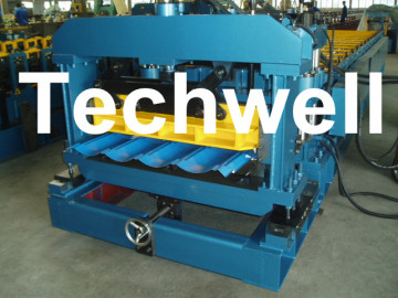 Minimalist Metal Roof Tile Roll Forming Machine With 18 Forming Stations