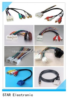 custom automotive toyota iso connector audio wire harness manufacturer