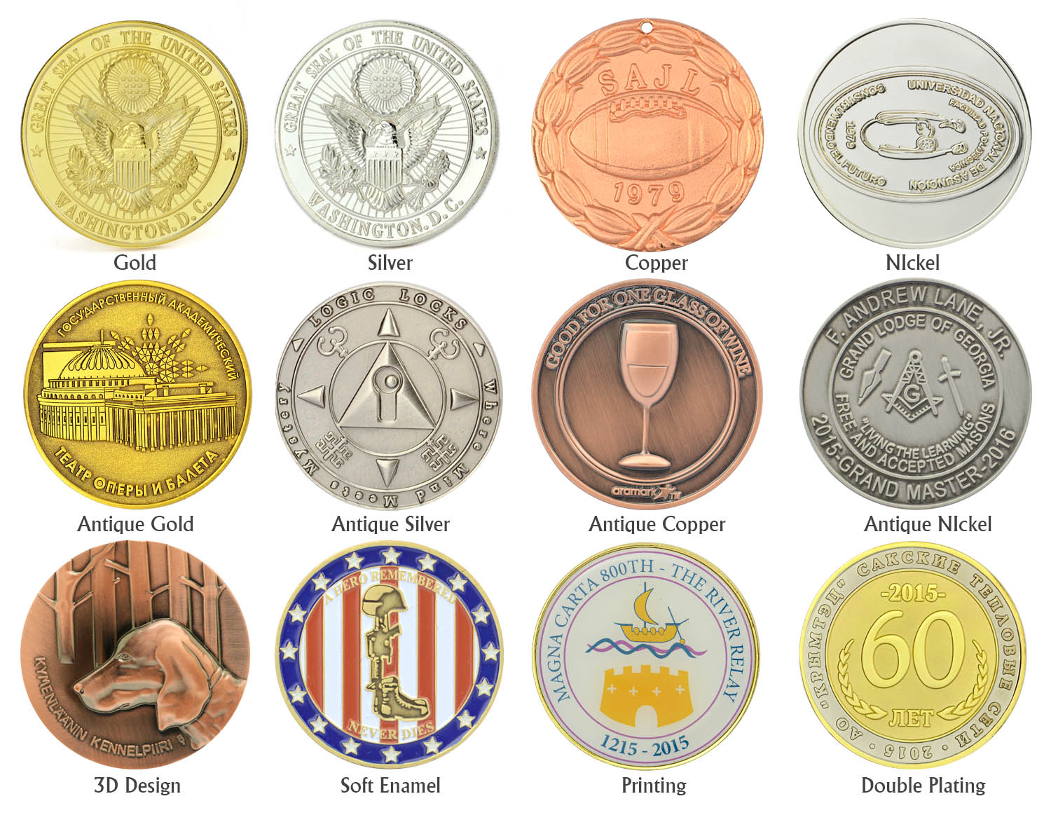 Wholesale Beauty Big Countries Branded Antique Old Tourist Souvenir British Coins