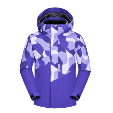 New Camouflage Flannel Kids Hooded Jacket with Bag