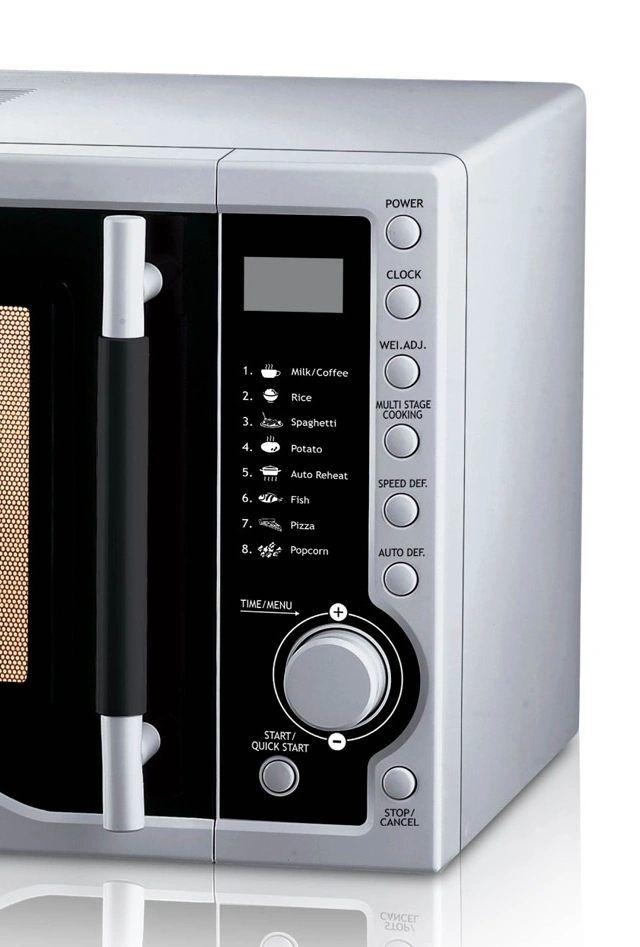 23L 900W Tabletop Mechanical LED Display Microwave Oven with Grill