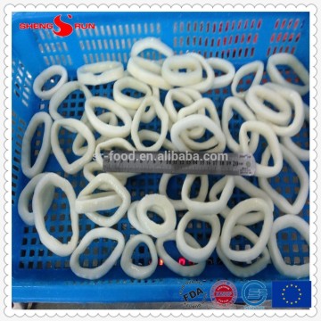 Frozen IQF Pacific squid rings