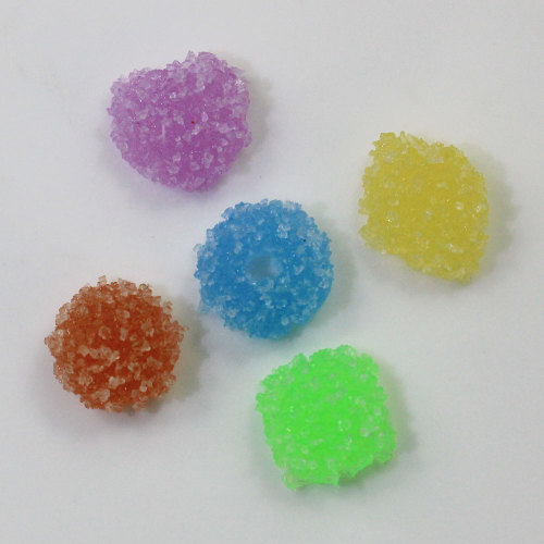 Mix Licht Kleur Multi Vorm Hart Vierkante Ronde Hars Kralen Slime Voor Handgemaakte Craft decor Charms DIY Meisjes Haaraccessoires: