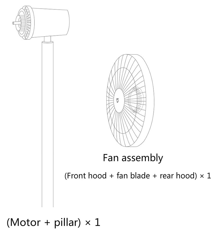 Xiaomi Mi Smart Fan 1x