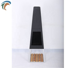 Outdoor Vertical Three-layer Tower Furnace Fire Pit Bbq Grill With Chimney Firepit