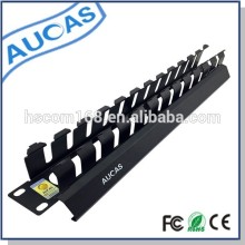 Promotional 19inch Steel 1U network wire rack retractable cable management for sorting patch cord