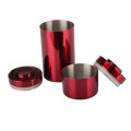 2pcs Stackable Stainless Steel Airtight Canister Set