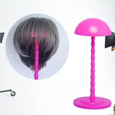 Foldable Mushroom Design Wig Frame for Natural Hair