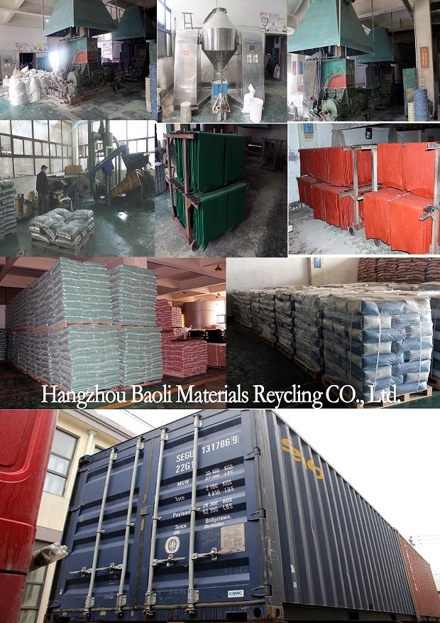 100 Tons Stock Green EPDM Rubber Granules for Infilling Artificial Turf