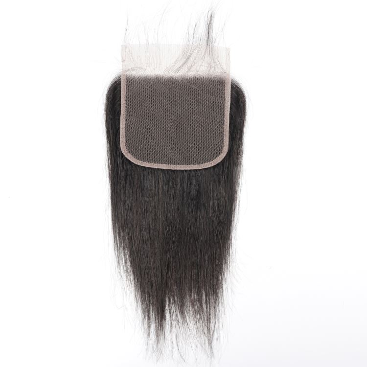 bone straight closure transparent raw 4x4 peruvian  5x5 lace human hair  clousure and frontal for women hair piece