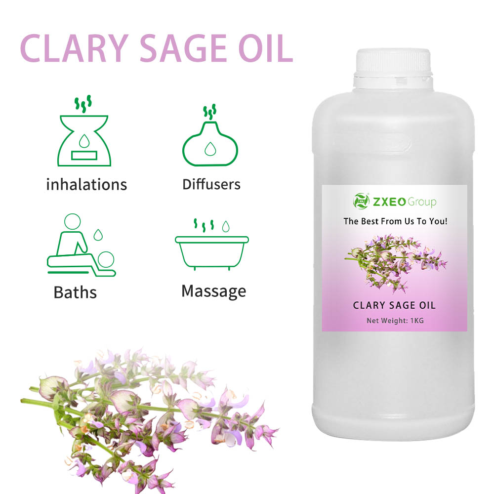 Óleo essencial para plantas puras Clary Sage