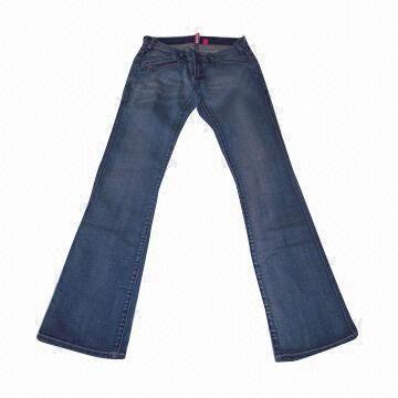 Ladies jeans in cotton with elastane denim