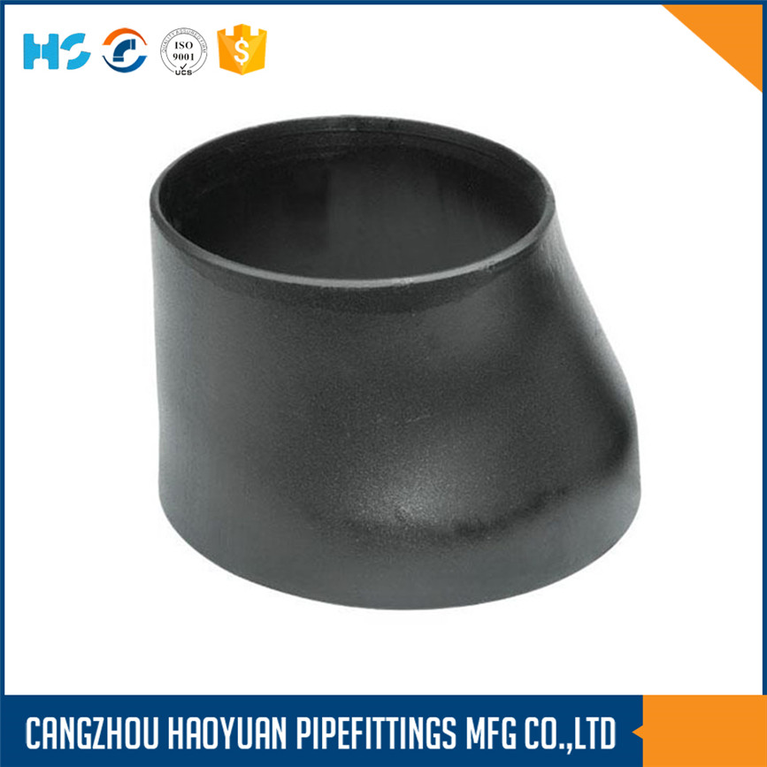 Eccentric reducers black carbon steel stainless18inch sch40