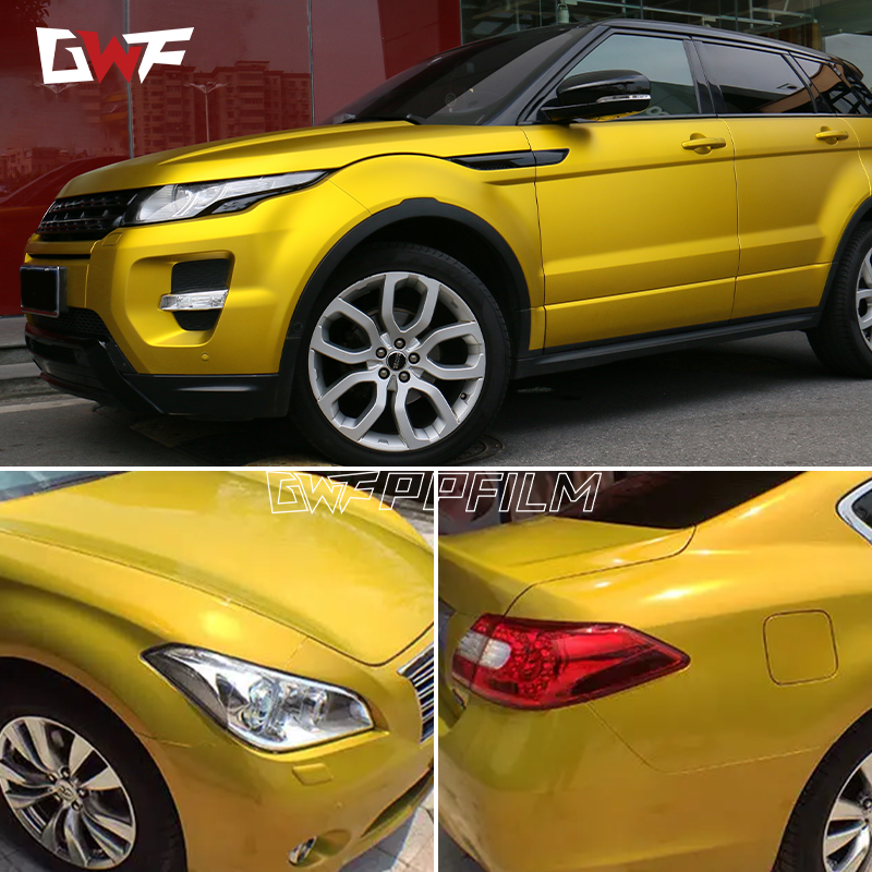 Envoltura de vinilo de naranja metálica mate