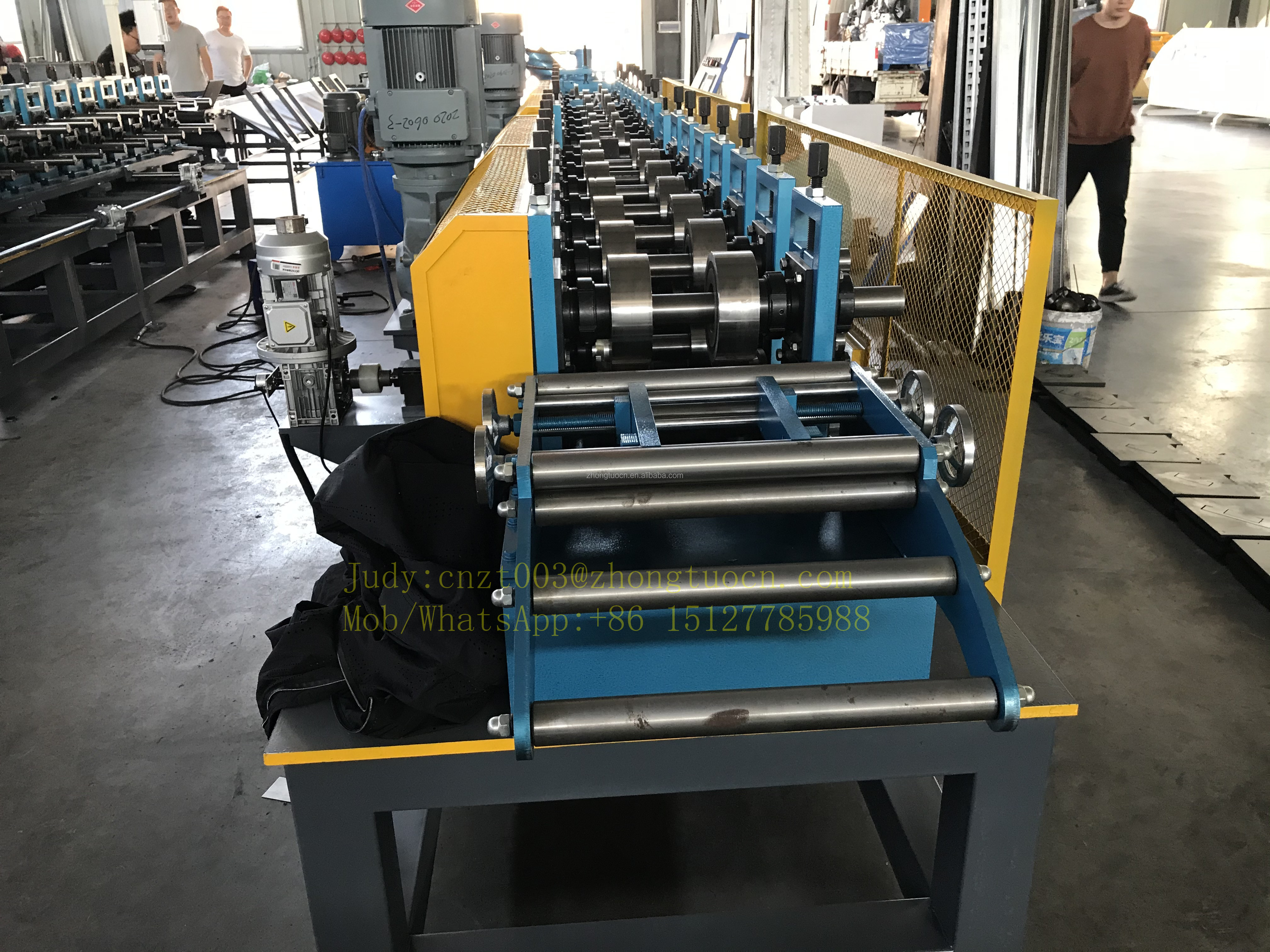 High speed stud and track profile roll forming machine