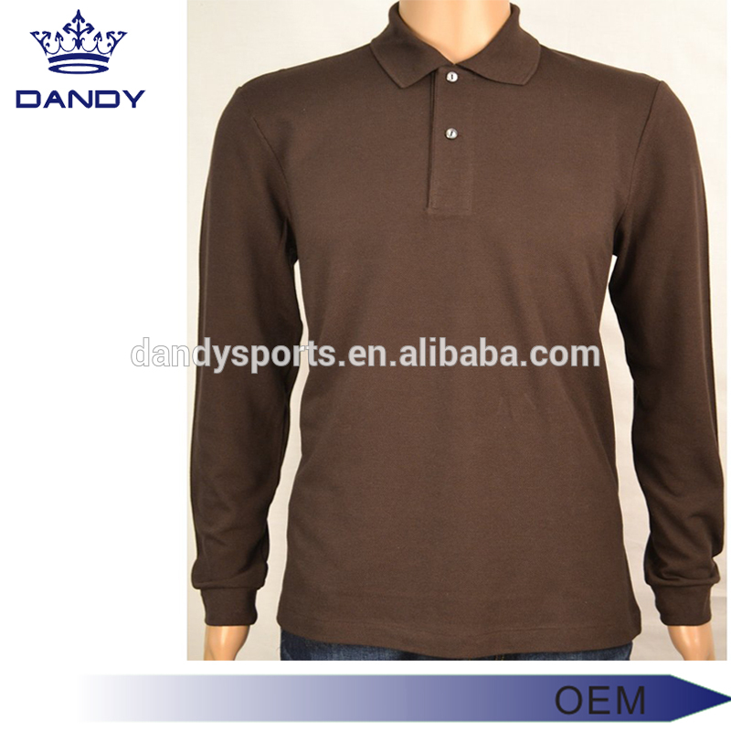 brown polo shirt