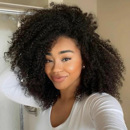 Medium Length Curly Synthetic Full Wig