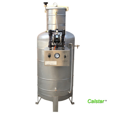 Auxiliary system for solvent recovery machine