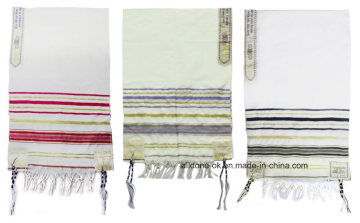 High Quality China Judaica Tallit Prayer Shawl, Kosher Tallit