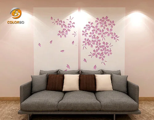 New Design Eco-Friendly Carved Cherry Blossom Acoustic Screen