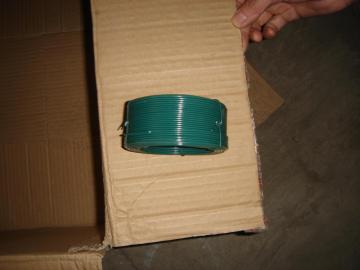 PVC coated green colour metal wire