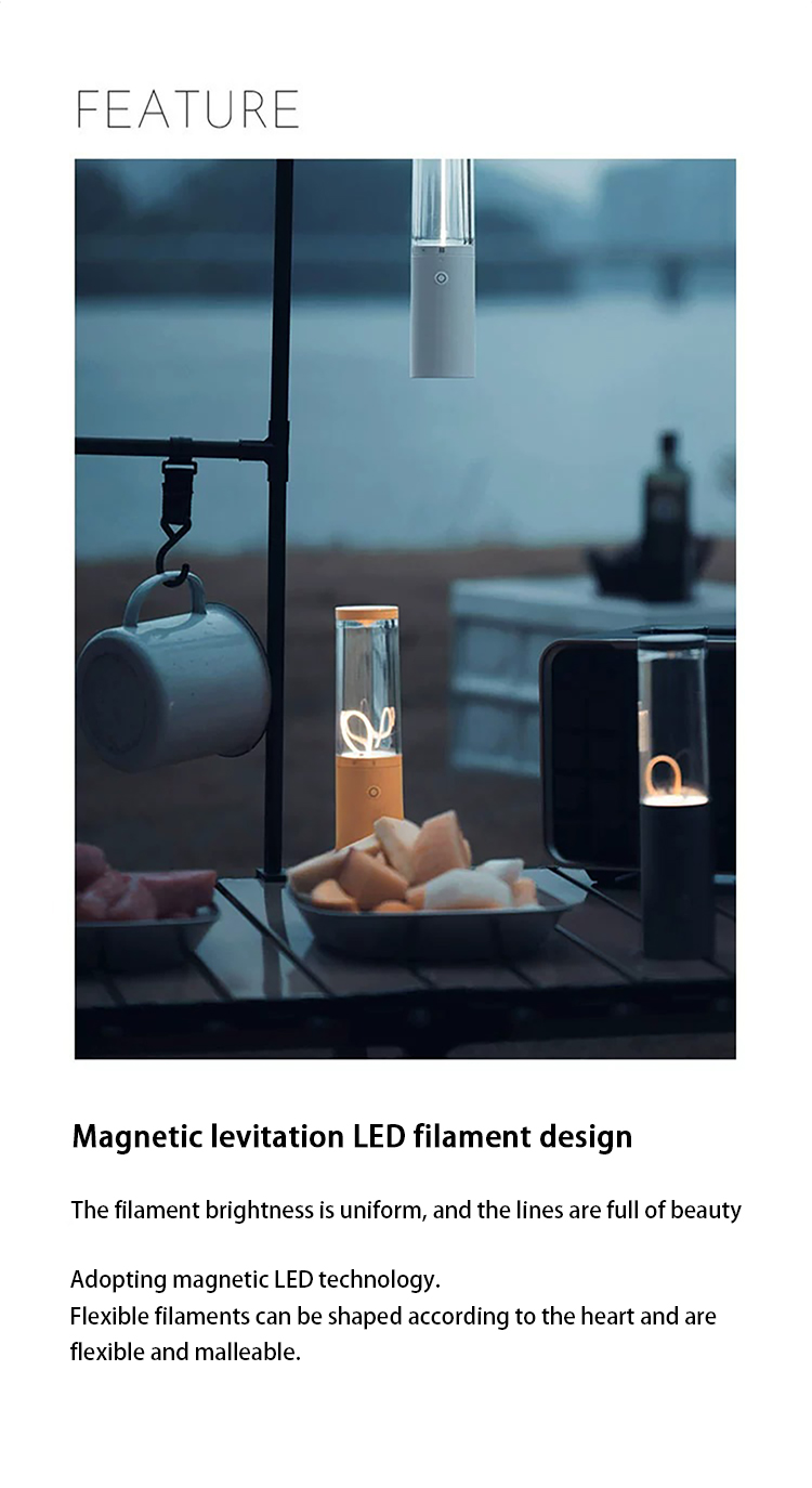 Fila Night Lights LED Magnetic Touch Lamps Home Decoration Luxury Smart Home Led Strip Lights Desk Table Lamp Glass Lights