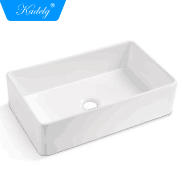 33 Inches Single Kitchen Sink Ceramic Bowl Sink