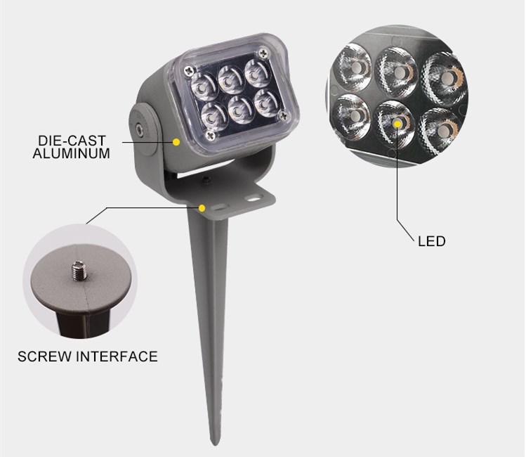 คุณภาพดี LED Garden Spike Light Outdoor