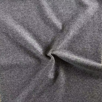 Knitted wool polyester jersey fabric