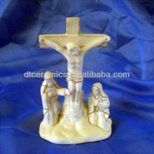 Porcelain Jesus Cross