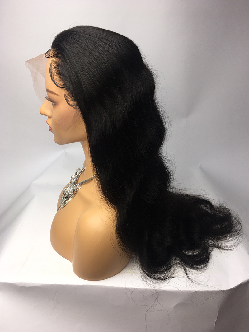 Lace wig glue private label 13x4 Lace Front Human Hair Wigs Pre Plucked Virgin brazilian Remy bodywave lace front wig