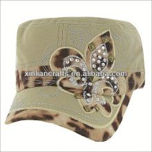 Animal Pattern Fleur De Lis Ponytail Cap