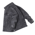 Популярная мужская джинсовая куртка черная фабрика на заказ