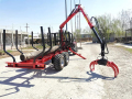 Log Crane Grapples for Earth Moving Machinery
