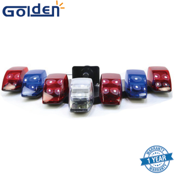 DC12V Red blue led strobe police roof top flashing emergency warning nypd v lightbar