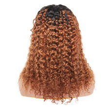 100% 10A Brazilian Jerry Curly Virgin Color 1B 30 One Donor Russian Young Girl Human Hair Wig