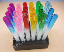 glass nail file holder